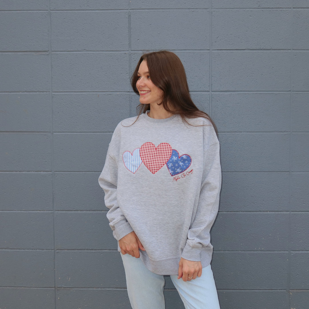 Pi Beta Phi Heart Sorority Sweatshirt, Pi Phi Sorority Merch, Big Little Reveal Gift, Sorority Shirt, Greek Initiation Gift - Israel - View #7