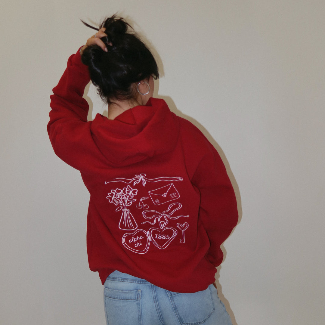 LOCKET OF LOVE EMBROIDERED SORORITY HOODIE – The Letter Market