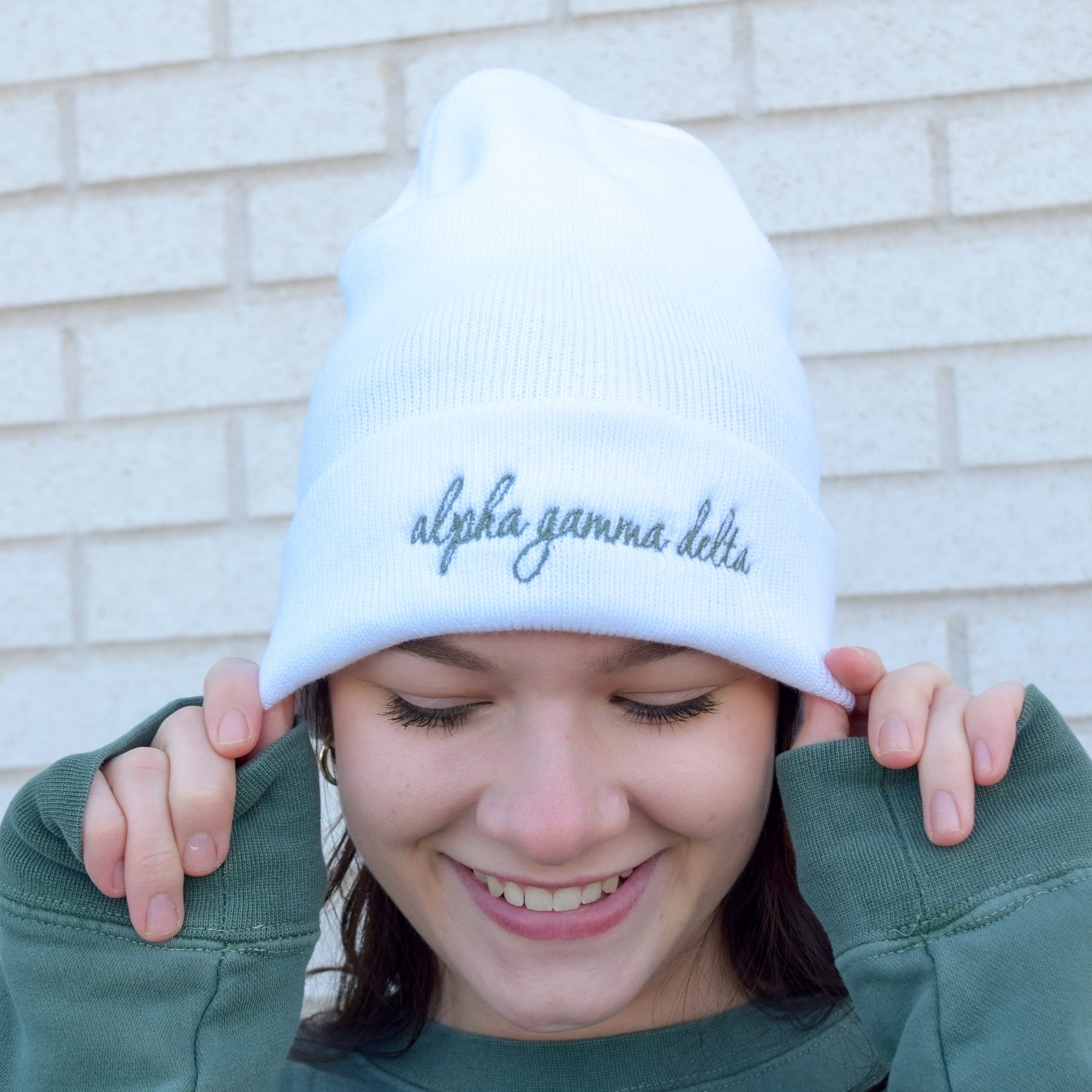 Good Script Hat Script Sorority Knit Hat – The Letter Market