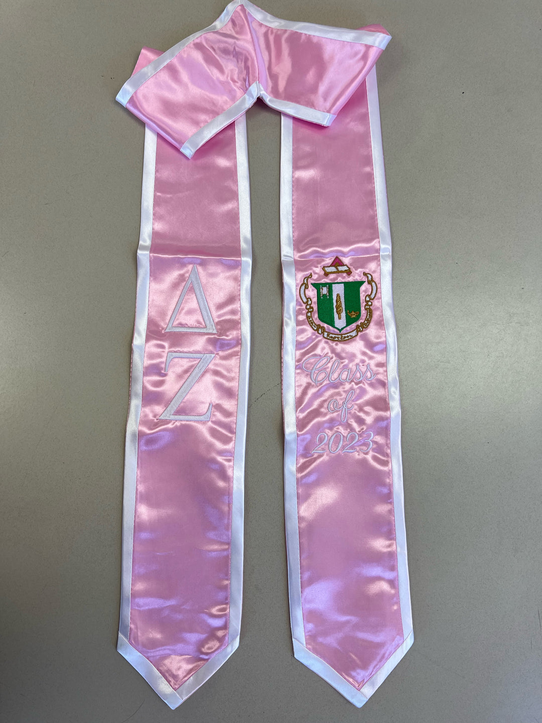 Delta Zeta Embroidered Graduation Stole – The Letter Market