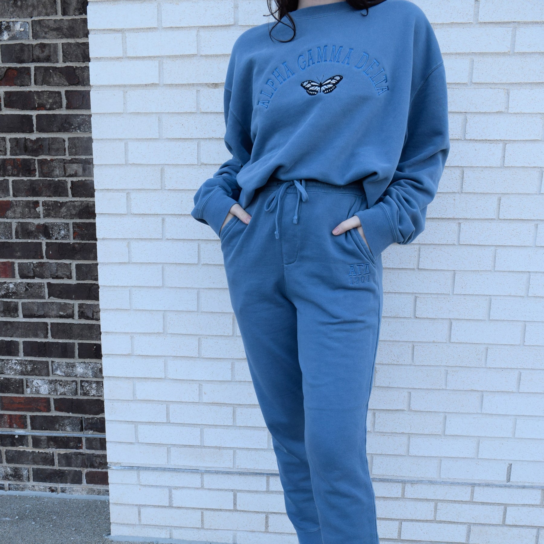 Slate Blue Pigment Dyed Butterfly Sweat-Set – The Letter Market